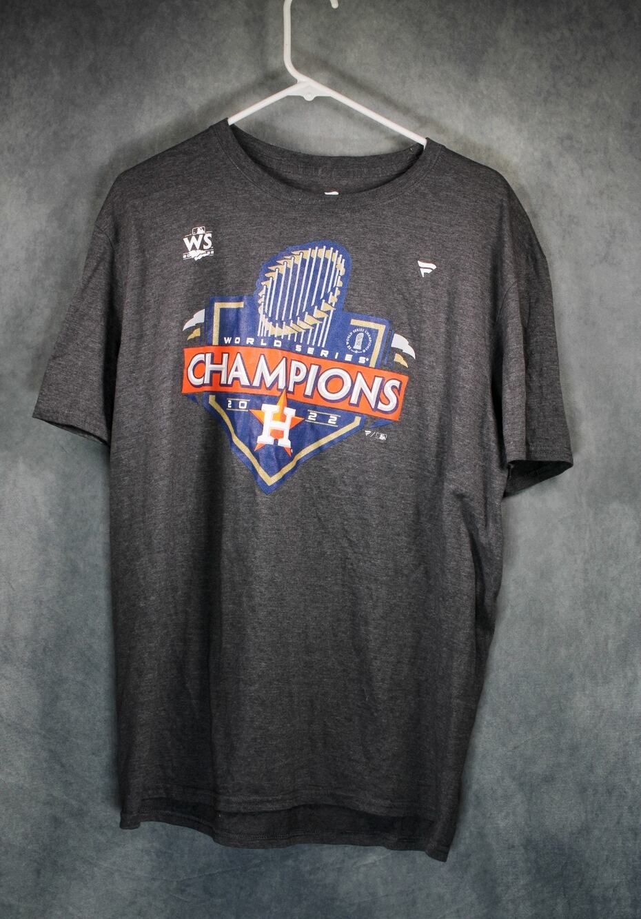 Houston Astros 2022 World Series Champions T-Shirt Mens XL Gray Fanatics MLB